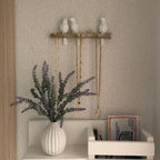 Decorative Bird Wall Hook Rack with Wooden Branch Design