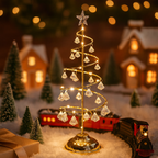 LED Crystal Tree Table Lamp with Spiral Design and USB Power