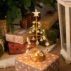 LED Crystal Tree Table Lamp with Spiral Design and USB Power