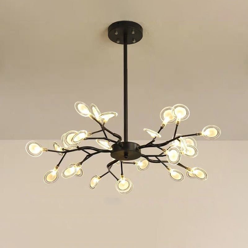 Modern Firefly LED Chandelier – Branched Acrylic Pendant Light