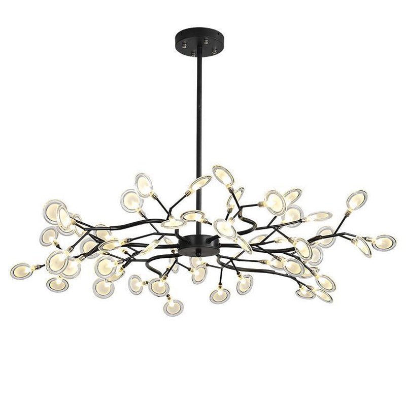 Modern Firefly LED Chandelier – Branched Acrylic Pendant Light
