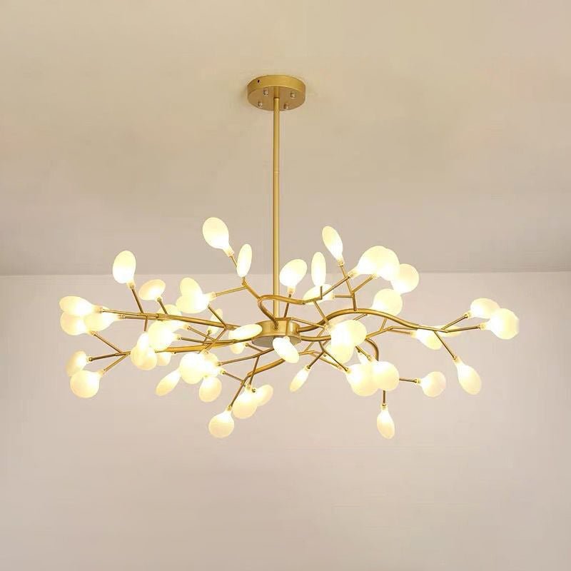 Modern Firefly LED Chandelier – Branched Acrylic Pendant Light
