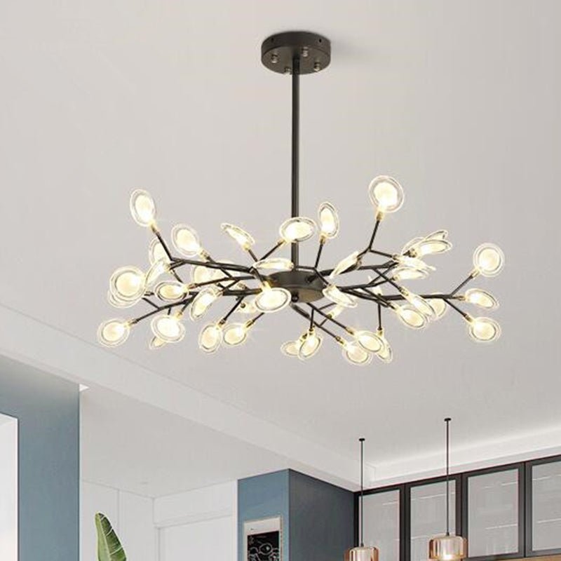 Modern Firefly LED Chandelier – Branched Acrylic Pendant Light