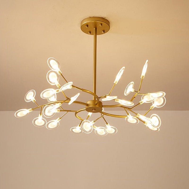 Modern Firefly LED Chandelier – Branched Acrylic Pendant Light