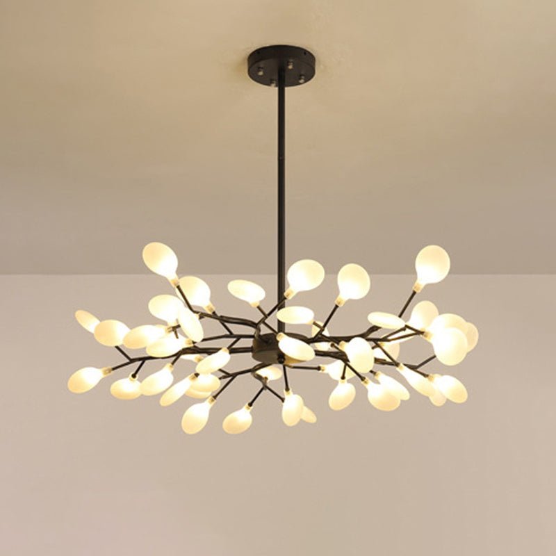 Modern Firefly LED Chandelier – Branched Acrylic Pendant Light