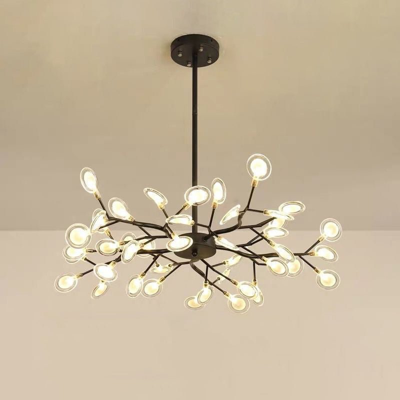 Modern Firefly LED Chandelier – Branched Acrylic Pendant Light