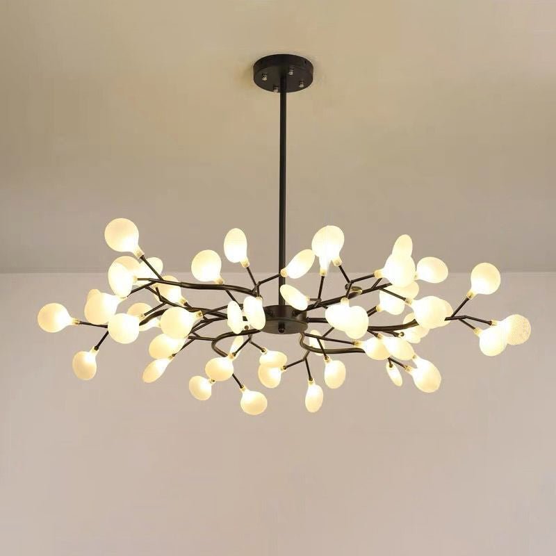 Modern Firefly LED Chandelier – Branched Acrylic Pendant Light