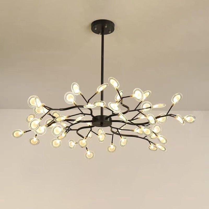 Modern Firefly LED Chandelier – Branched Acrylic Pendant Light