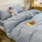 Checkerboard Duvet Cover Bedding Set with Pillowcases for Bedroom