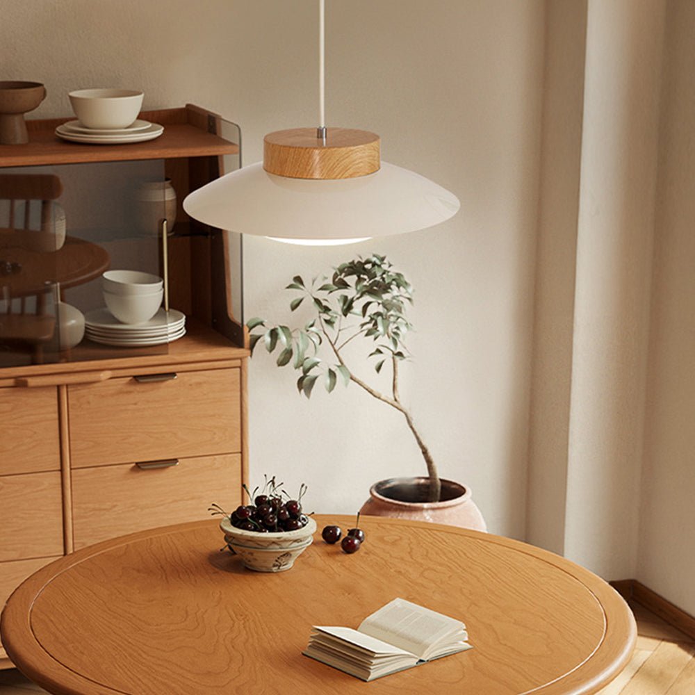 Modern Bowl Pendant Light with LED Glow for Ceiling Lighting