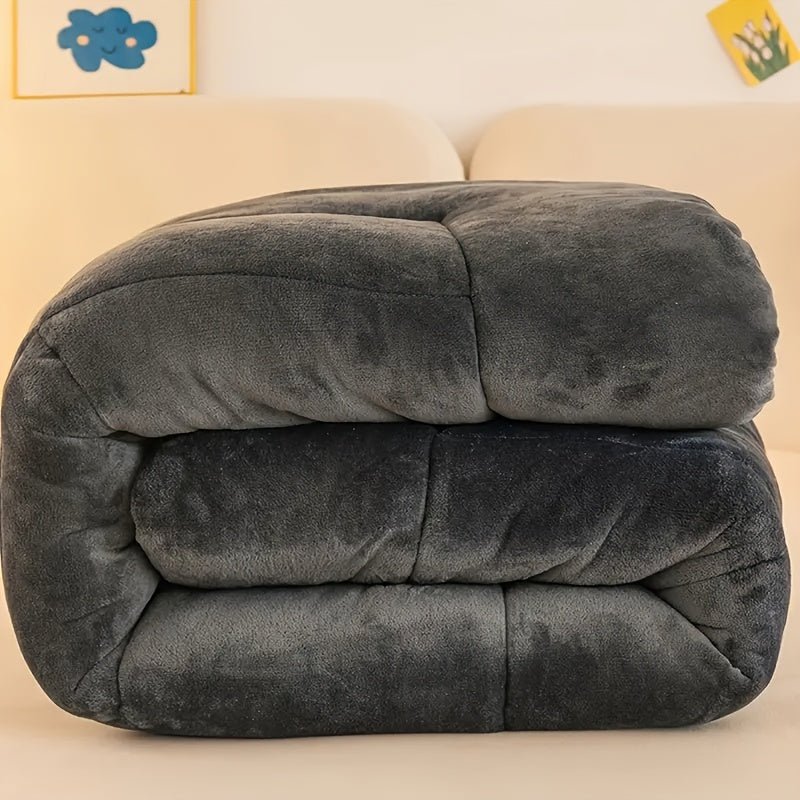Plush Duvet Cover Bedding Set with Pillowcases for Winter Comfort