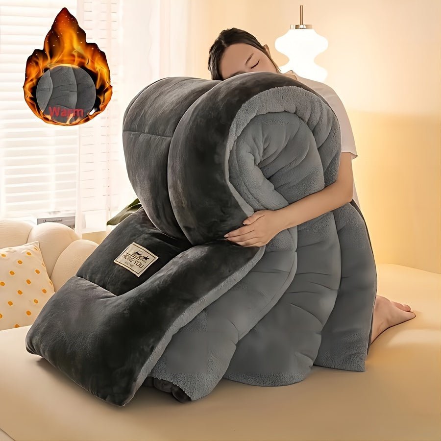 Plush Duvet Cover Bedding Set with Pillowcases for Winter Comfort