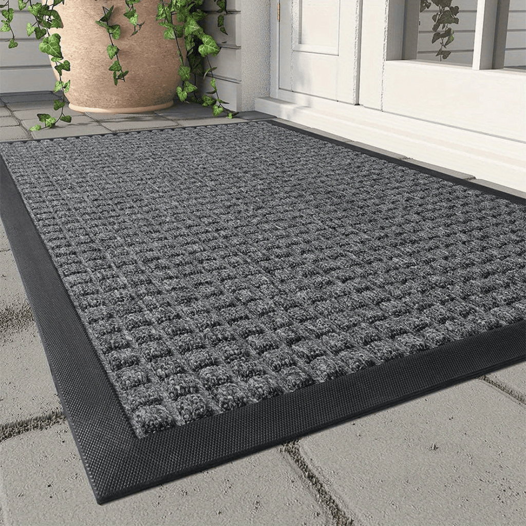 Indoor Outdoor Doormat with Non Slip Backing for Entryway