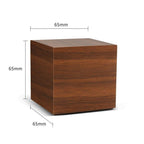 Wooden LED Digital Alarm Clock with Temperature Display and Voice Control