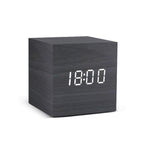 Wooden LED Digital Alarm Clock with Temperature Display and Voice Control