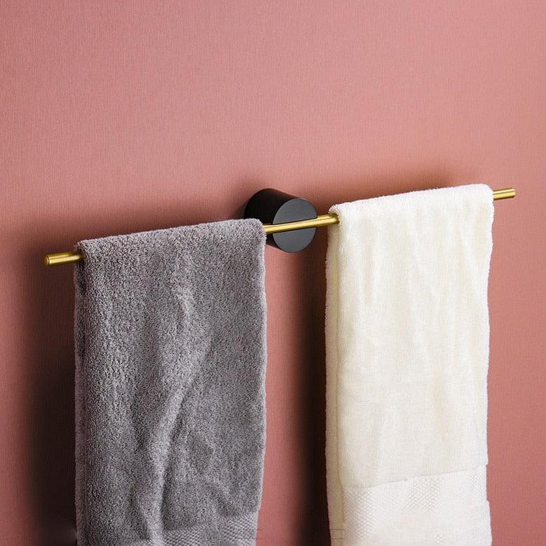 Wall Mounted Metal Towel Rack with Single Bar Design