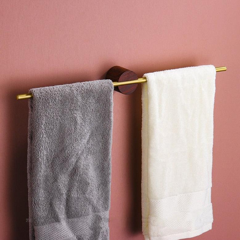 Wall Mounted Metal Towel Rack with Single Bar Design