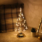 LED Crystal Tree Table Lamp with Spiral Design and USB Power
